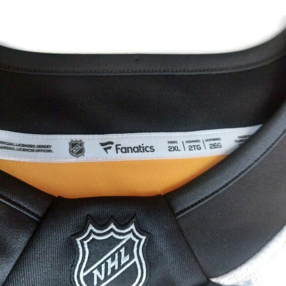 Fanatics Mens Size 2XL NHL Boston Bruins Breakaway Home Jersey Black Gold White - Picture 3 of 7